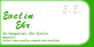 evelin ehr business card